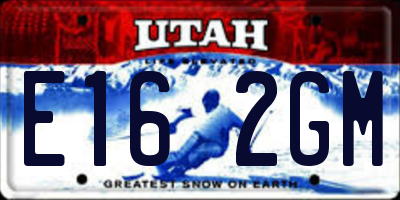 UT license plate E162GM