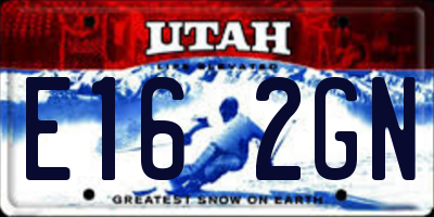 UT license plate E162GN