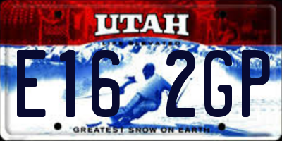 UT license plate E162GP