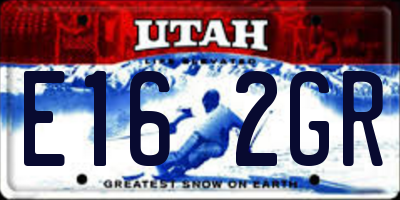 UT license plate E162GR