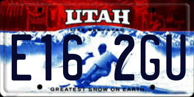 UT license plate E162GU