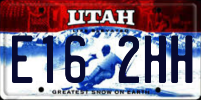 UT license plate E162HH