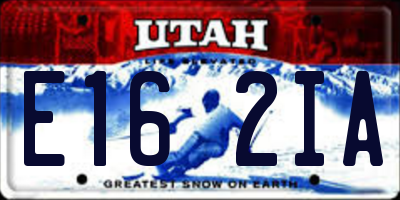 UT license plate E162IA