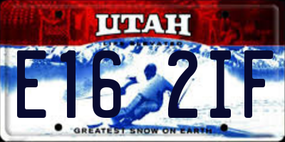 UT license plate E162IF