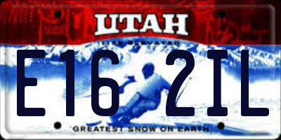 UT license plate E162IL