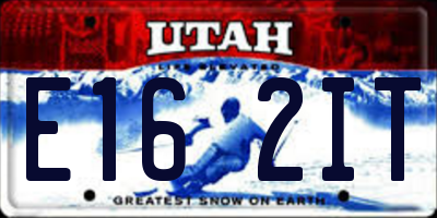 UT license plate E162IT