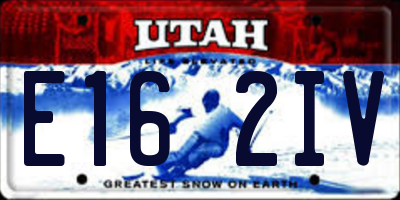 UT license plate E162IV
