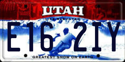 UT license plate E162IY