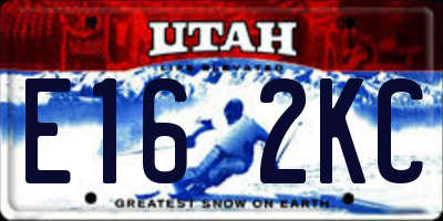 UT license plate E162KC