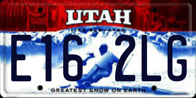 UT license plate E162LG
