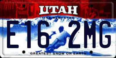 UT license plate E162MG