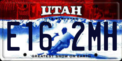 UT license plate E162MH