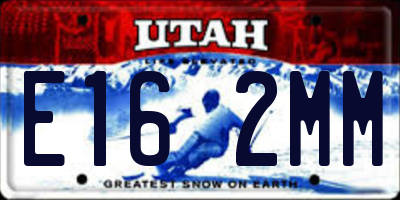 UT license plate E162MM