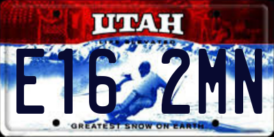 UT license plate E162MN