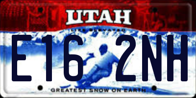 UT license plate E162NH