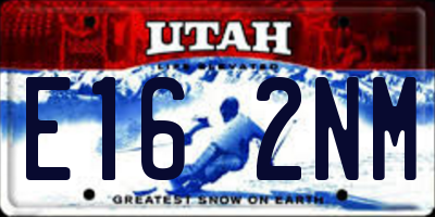 UT license plate E162NM