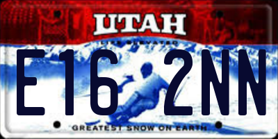 UT license plate E162NN