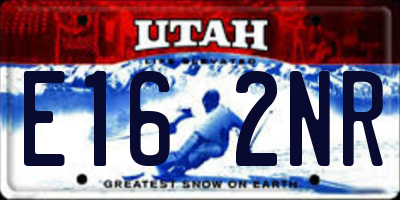 UT license plate E162NR