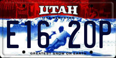 UT license plate E162OP