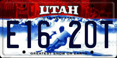 UT license plate E162OT