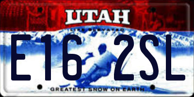 UT license plate E162SL