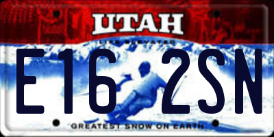 UT license plate E162SN