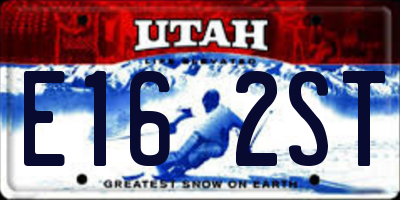 UT license plate E162ST