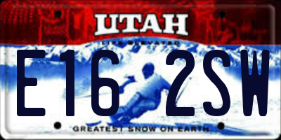 UT license plate E162SW