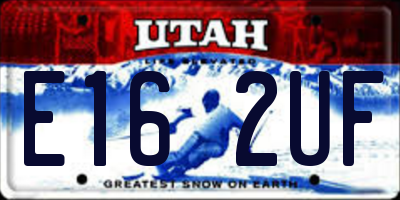 UT license plate E162UF