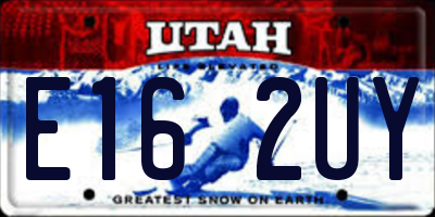 UT license plate E162UY