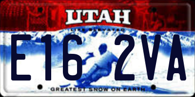 UT license plate E162VA