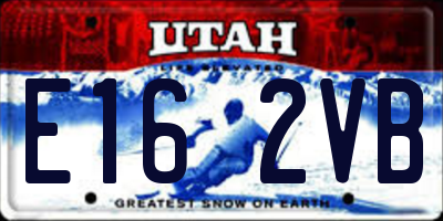 UT license plate E162VB