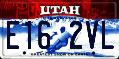 UT license plate E162VL