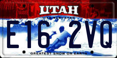 UT license plate E162VQ