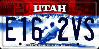 UT license plate E162VS