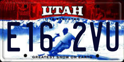 UT license plate E162VU