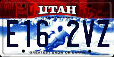 UT license plate E162VZ