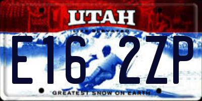 UT license plate E162ZP