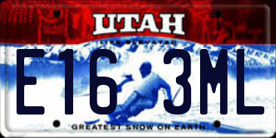 UT license plate E163ML