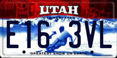 UT license plate E163VL