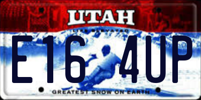 UT license plate E164UP