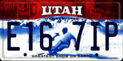 UT license plate E167IP
