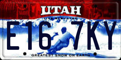 UT license plate E167KY