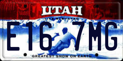 UT license plate E167MG