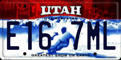UT license plate E167ML