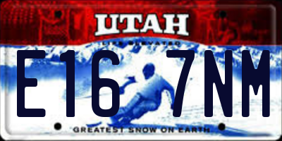 UT license plate E167NM