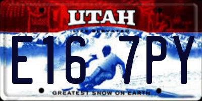UT license plate E167PY