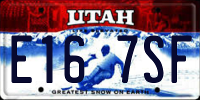 UT license plate E167SF