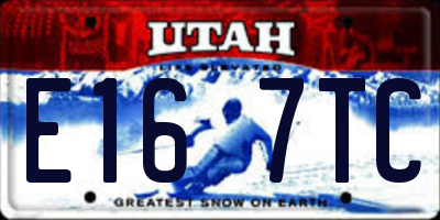 UT license plate E167TC