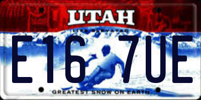 UT license plate E167UE